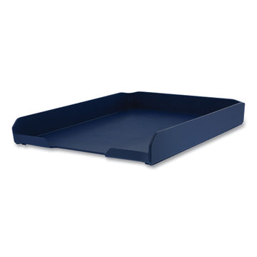 Bostitch® Konnect Stackable Letter Tray, 1 Section, Letter Size Files, 10.13 X 12.25 X 1.63, Blue freeshipping - TVN Wholesale
